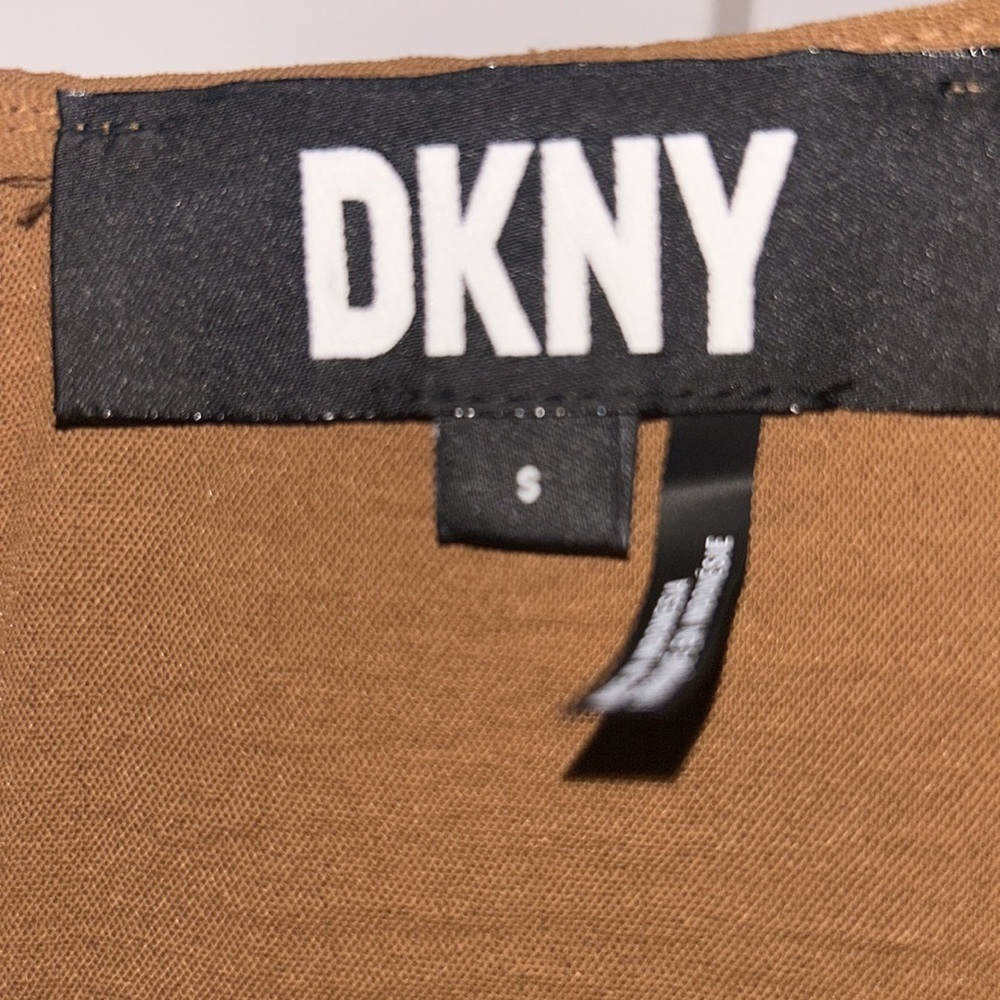 New DKNY Women’s Blouse Brown- Small - Picture 2 of 6
